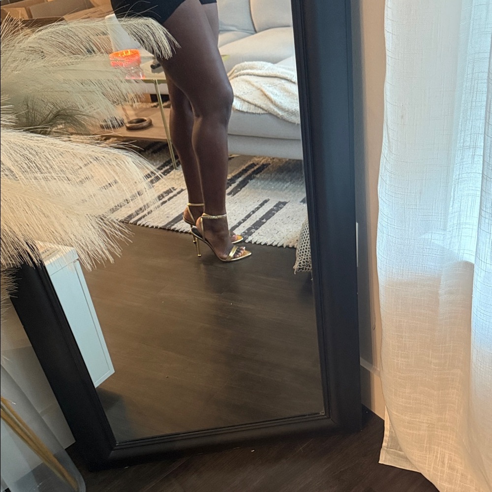 Nine West Gold Strappy Heels